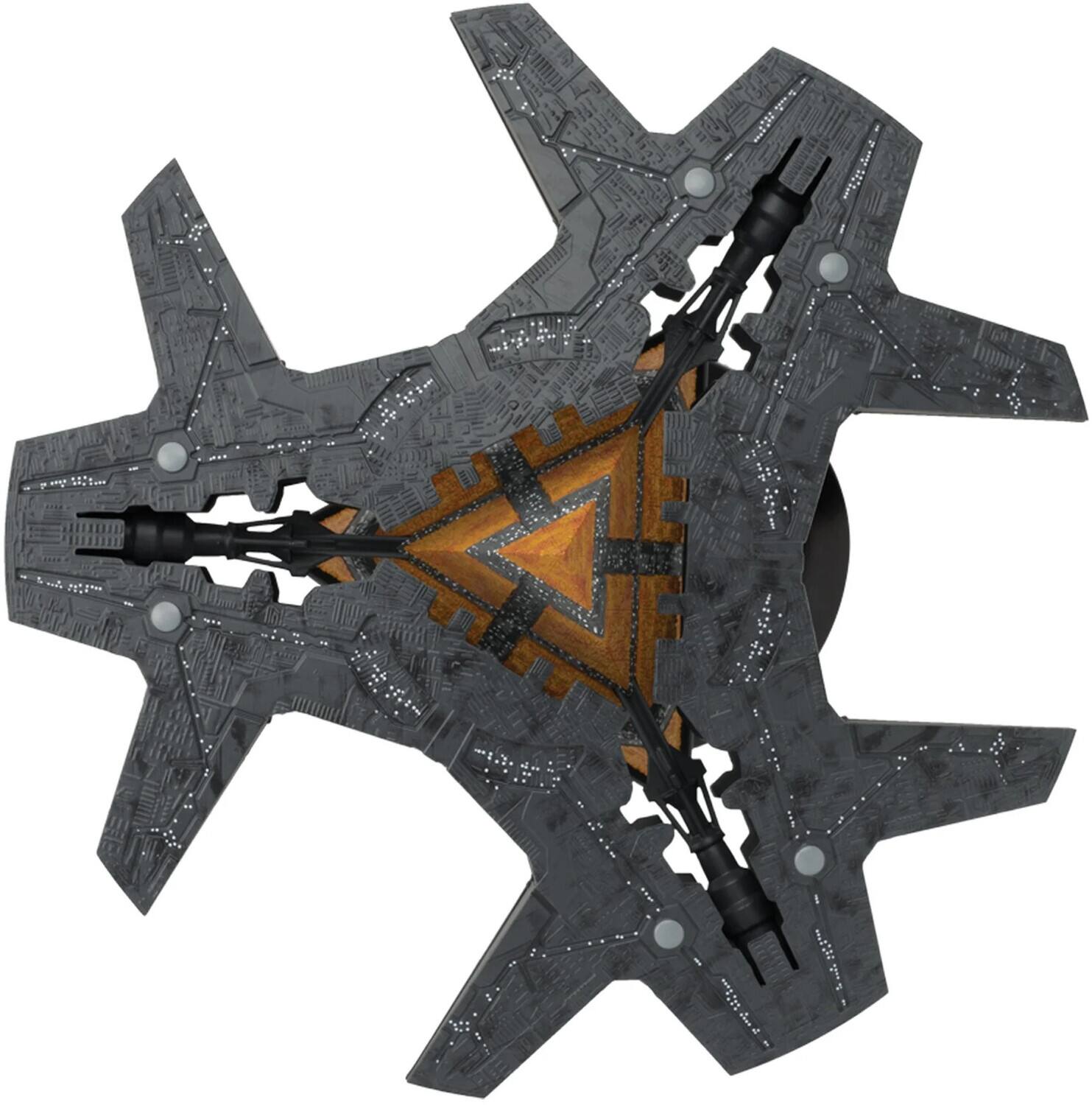 Alt View 3. PopMarket - Stargate - Goa-uld Mothership Die-Cast 6" Ship   - COLLECTIBLES - Multicolor.