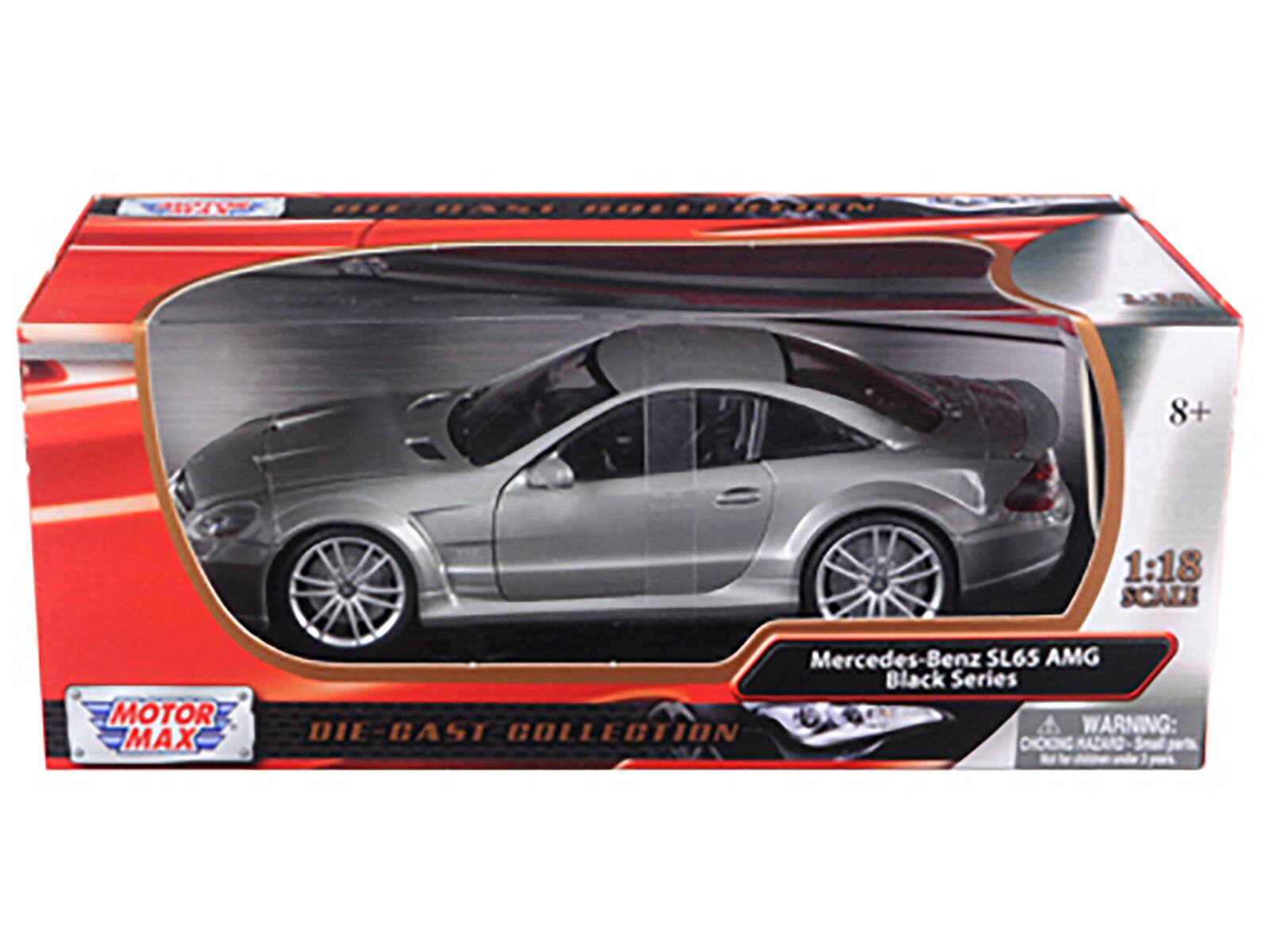 Mercedes SL65 AMG Black Series (R230) Grey 1/18 Diecast Model Car by ...