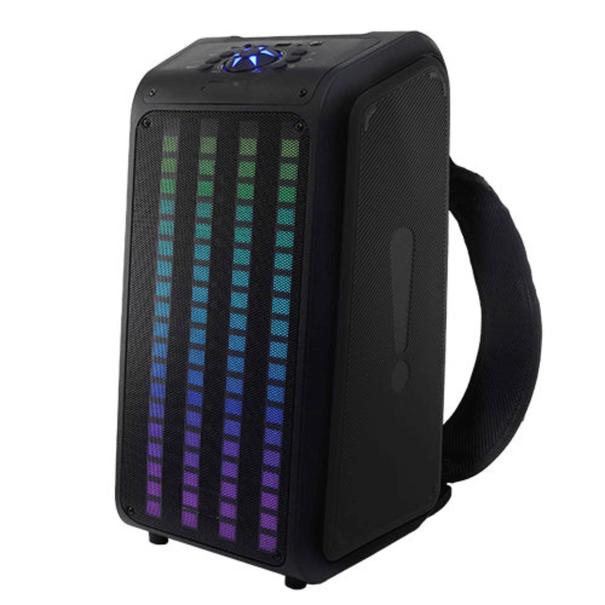 Alt View 1. iQ Sound - 2 x 6.5" Sound Traveler Portable Backpack Speaker w TWS, LED Lights.