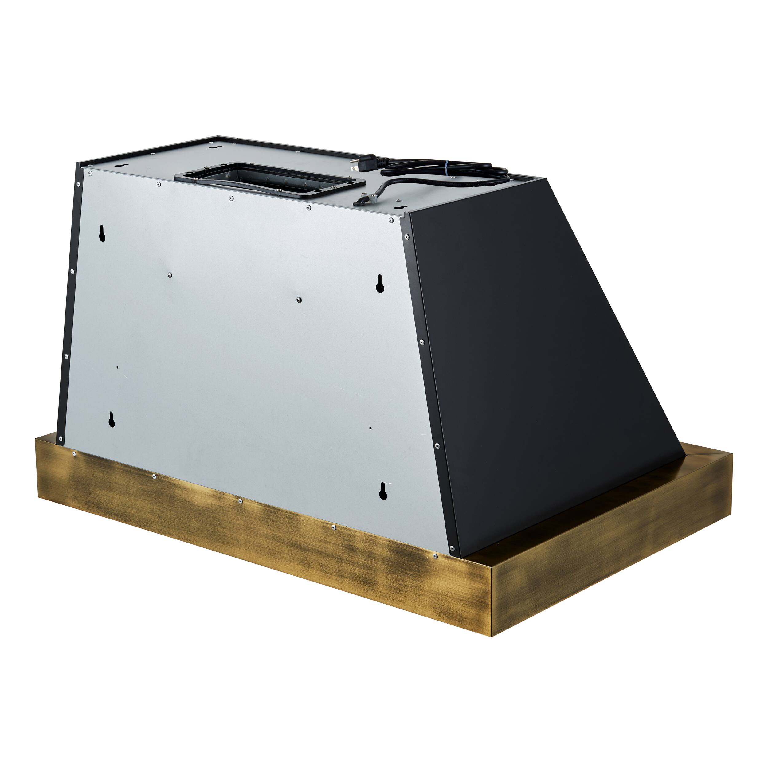 Alt View 2. Forno Appliances - Vittorio 36" Vented Range Hood - Black.