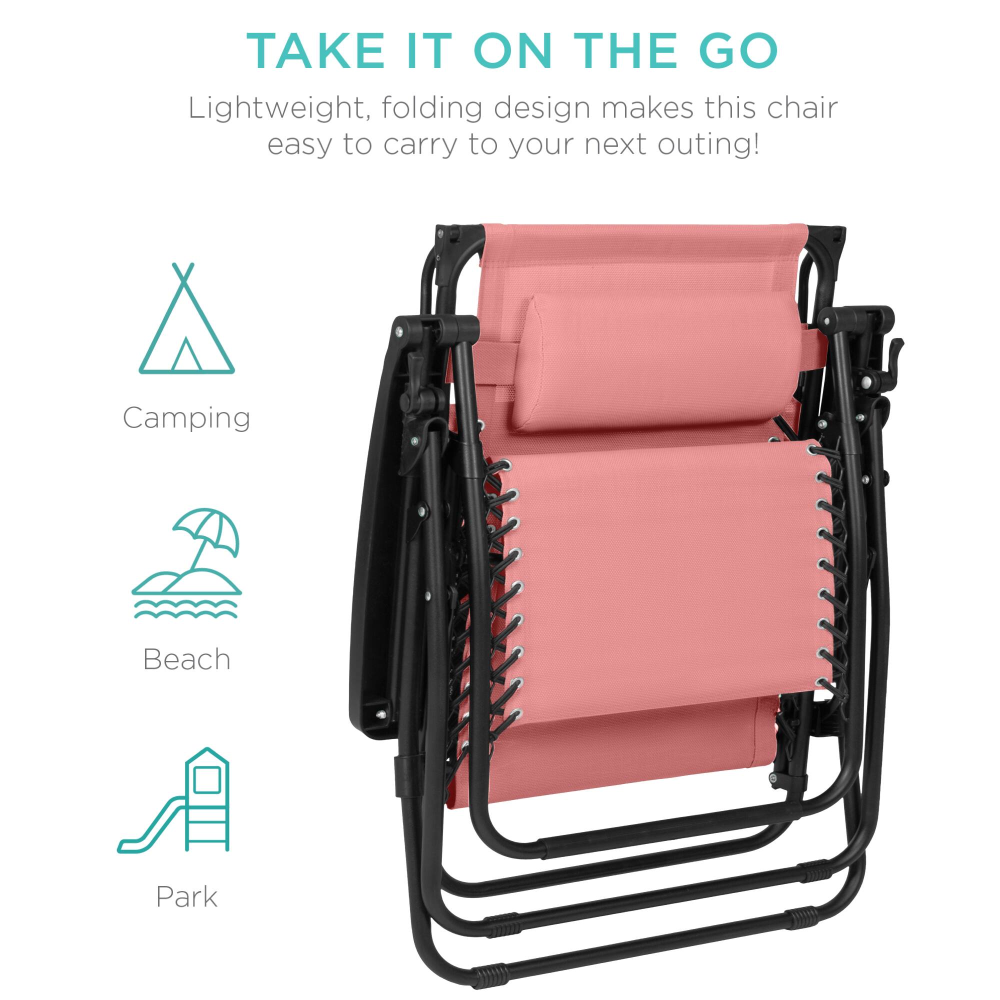 TAKE IT ON THE GO

Lightweight, folding design makes this chair easy to carry to your next outing!

Camping  
Beach  
Park