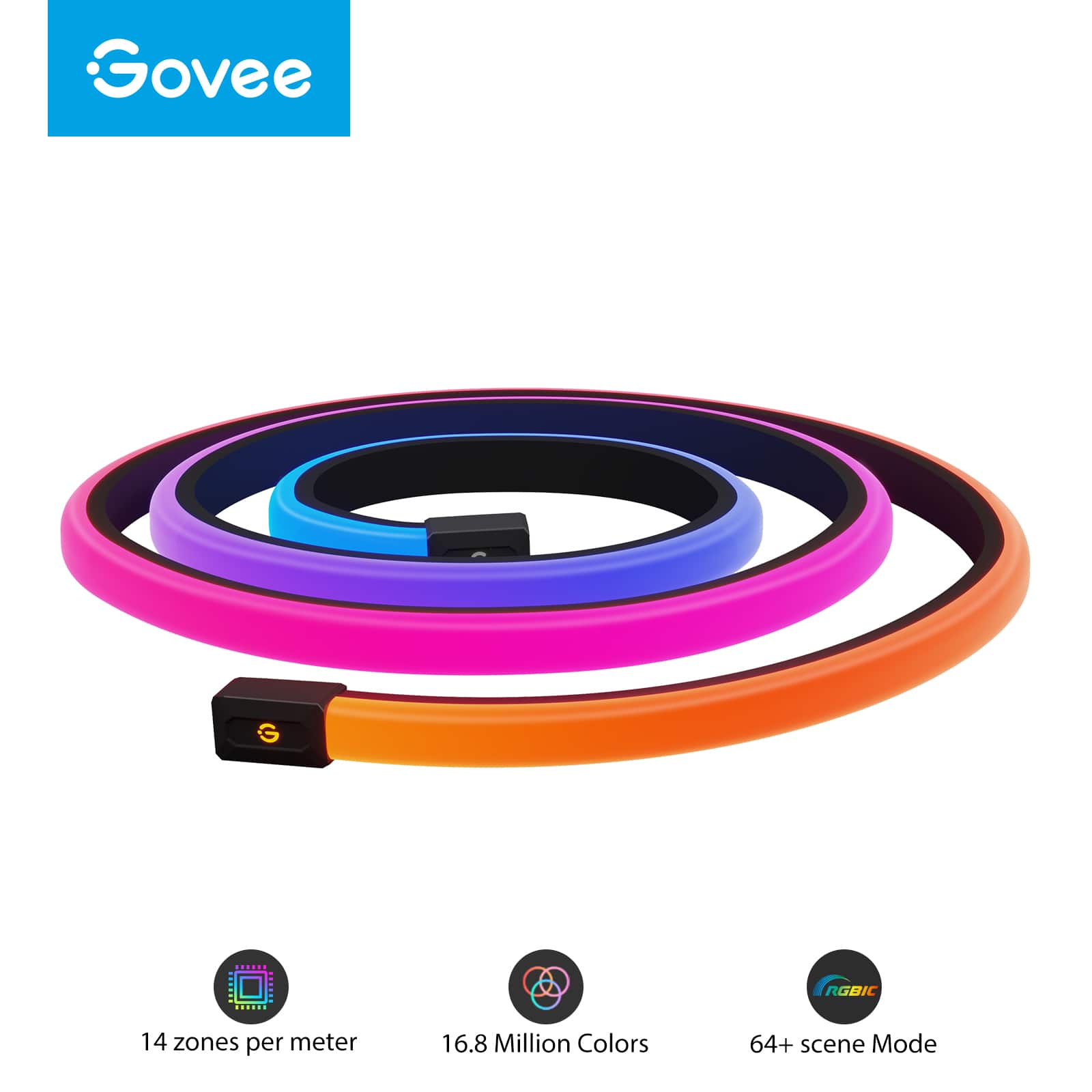 Govee G RGBIC 14 zones per meter 16.8 Million Colors 64+ scene Mode