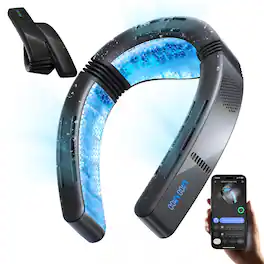 TORRAS - COOLiFY Cyber Fold 2026 Flagship AI Neck Air Conditioner, Ultimate Immersive Cooling Portable Neck Fan - Black