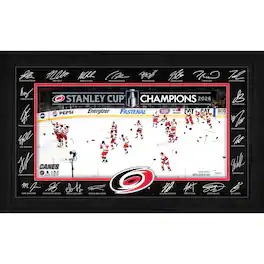 Highland Mint - Carolina Hurricanes 2026 Stanley Cup Champions 12" x 20" Limited Edition Celebration Signature Frame - Multicolor