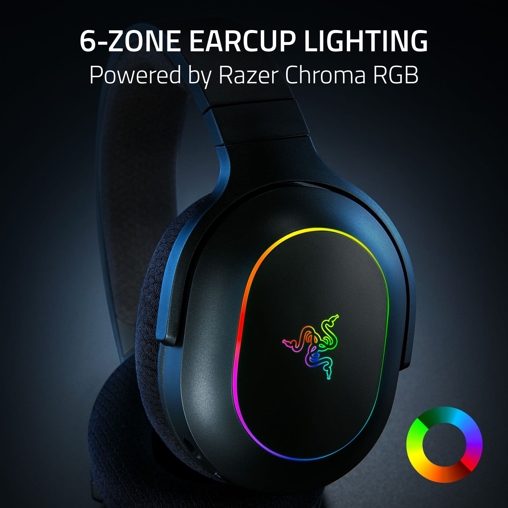 6-ZONE EARCUP LIGHTING Powered by Razer Chroma RGB