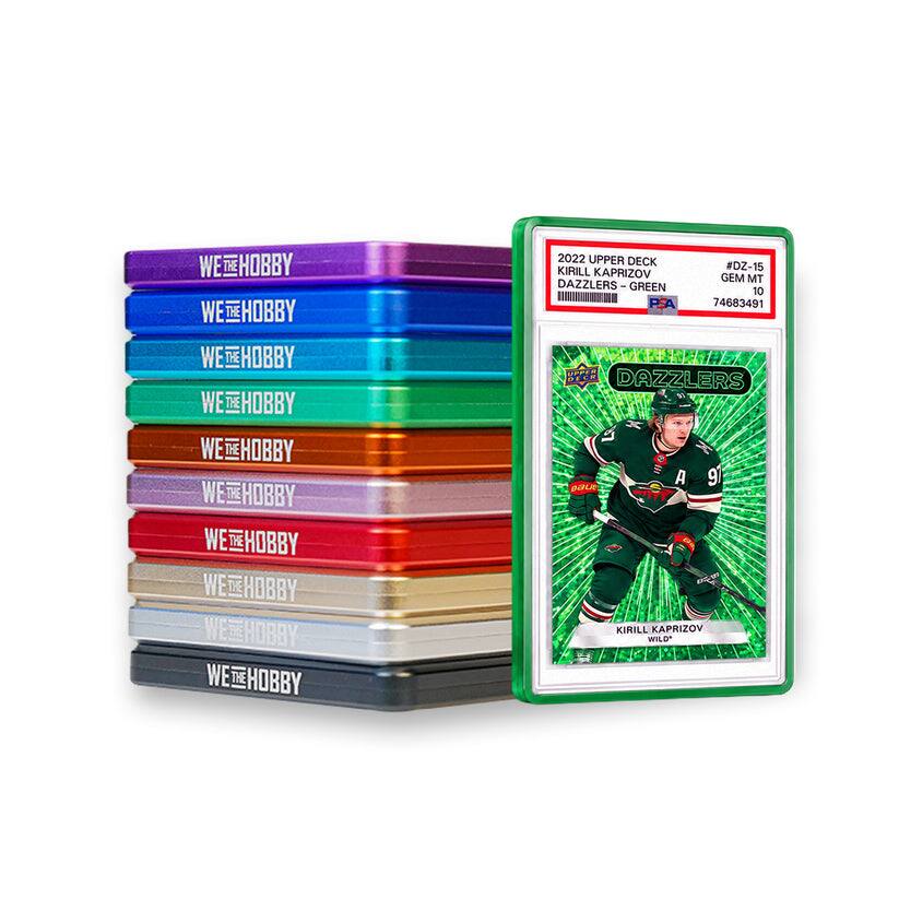 WeTheHobby Aluminum SHARKTOOTH Graded Card Case for PSA 35PT - Green - Green
