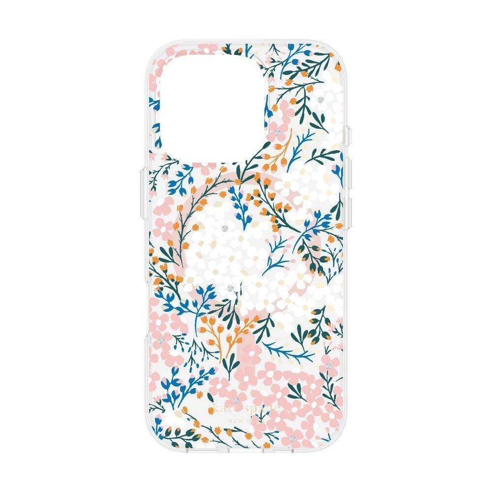Front. kate spade new york - Kate Spade New York iPhone 16 Pro Protective Case with MagSafe - Multi-Floral - Multi-Floral.