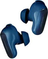 Bose - QuietComfort Ultra True Wireless Noise Cancelling In-Ear Earbuds - Lunar Blue - Front_Zoom