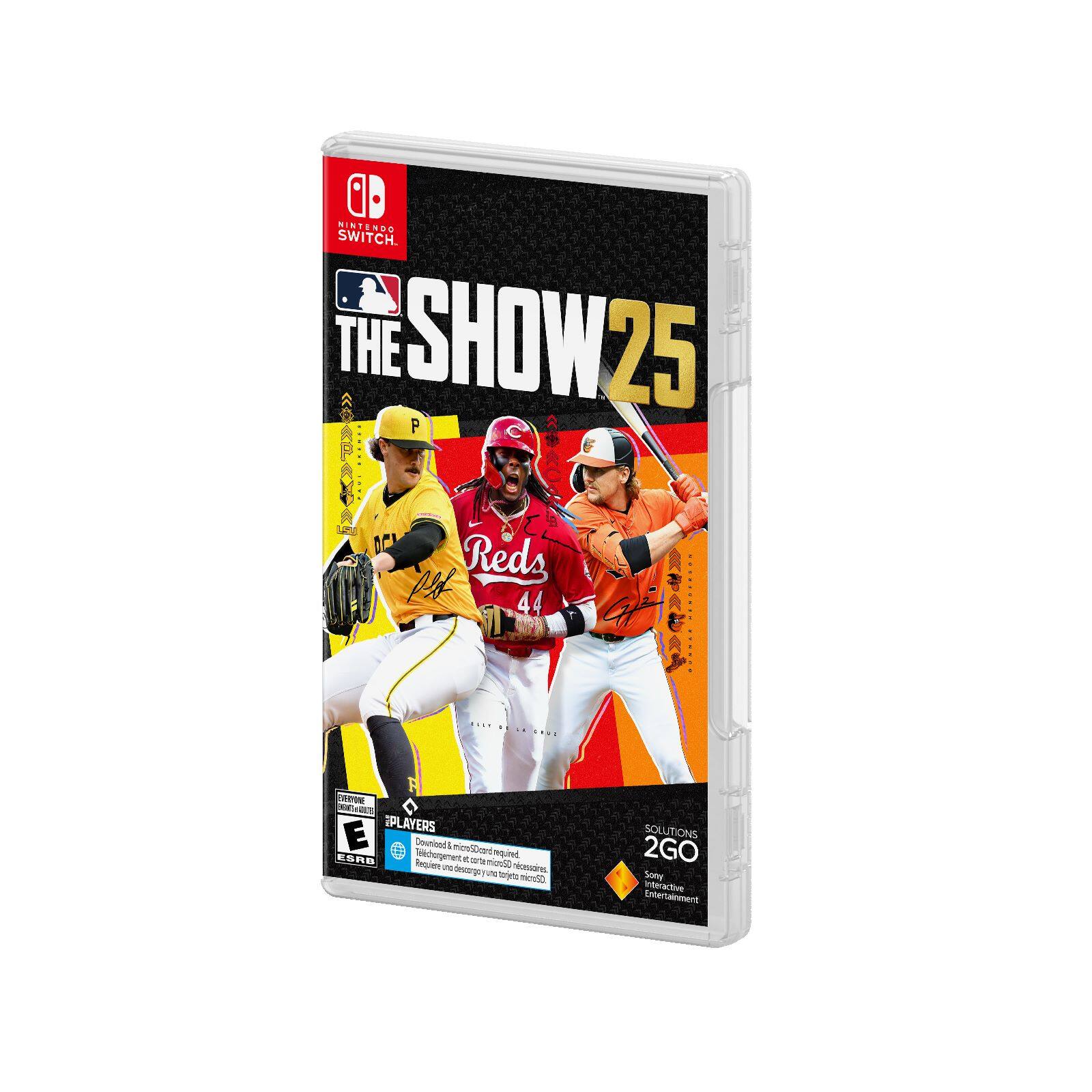 The Show 25 is a video game that features baseball players from the Cincinnati Reds and Pittsburgh Pirates. The game is rated E for Everyone and is compatible with the Nintendo Switch. The game is part of the MLB Show series and is published by 2K Sports.