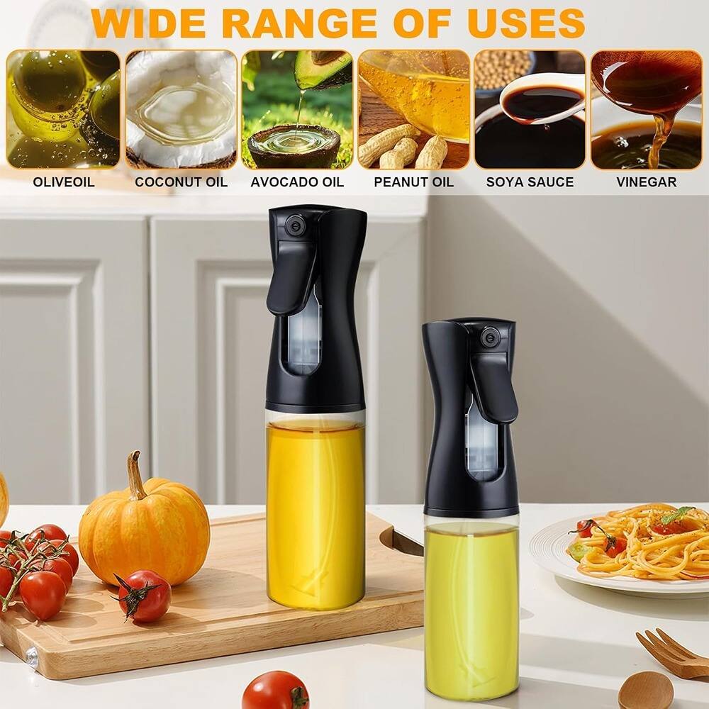 WIDE RANGE OF USES

OLIVE OIL  
COCONUT OIL  
AVOCADO OIL  
PEANUT OIL  
SOYA SAUCE  
VINEGAR
