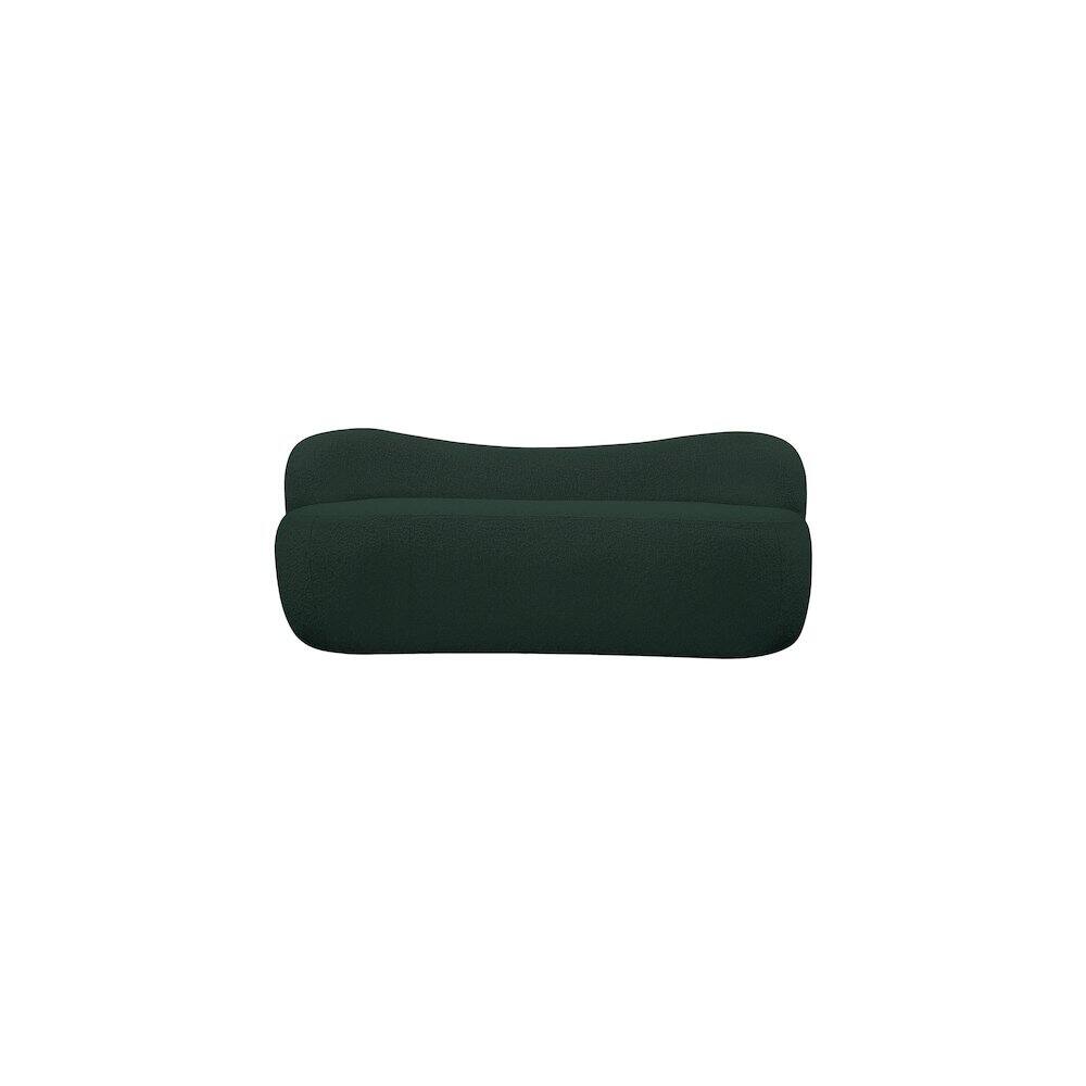 Alt View 4. Meridian Furniture - Flair Green Boucle Fabric Bench - Green.