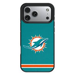 Keyscaper - NFL - Miami Dolphins Bump Case with 8.2ft Drop Protection - 15 Pro Max - Multicolor
