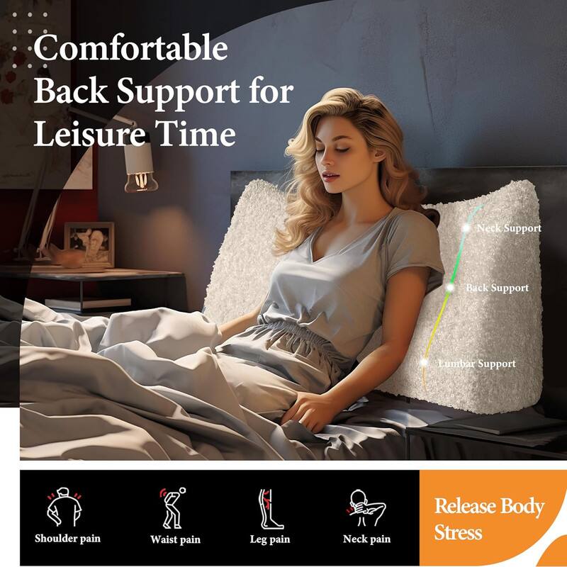 Comfortable Back Support for Leisure Time

- Neck Support
- Back Support
- Lumbar Support

Release Body Stress

- Shoulder pain
- Waist pain
- Leg pain
- Neck pain