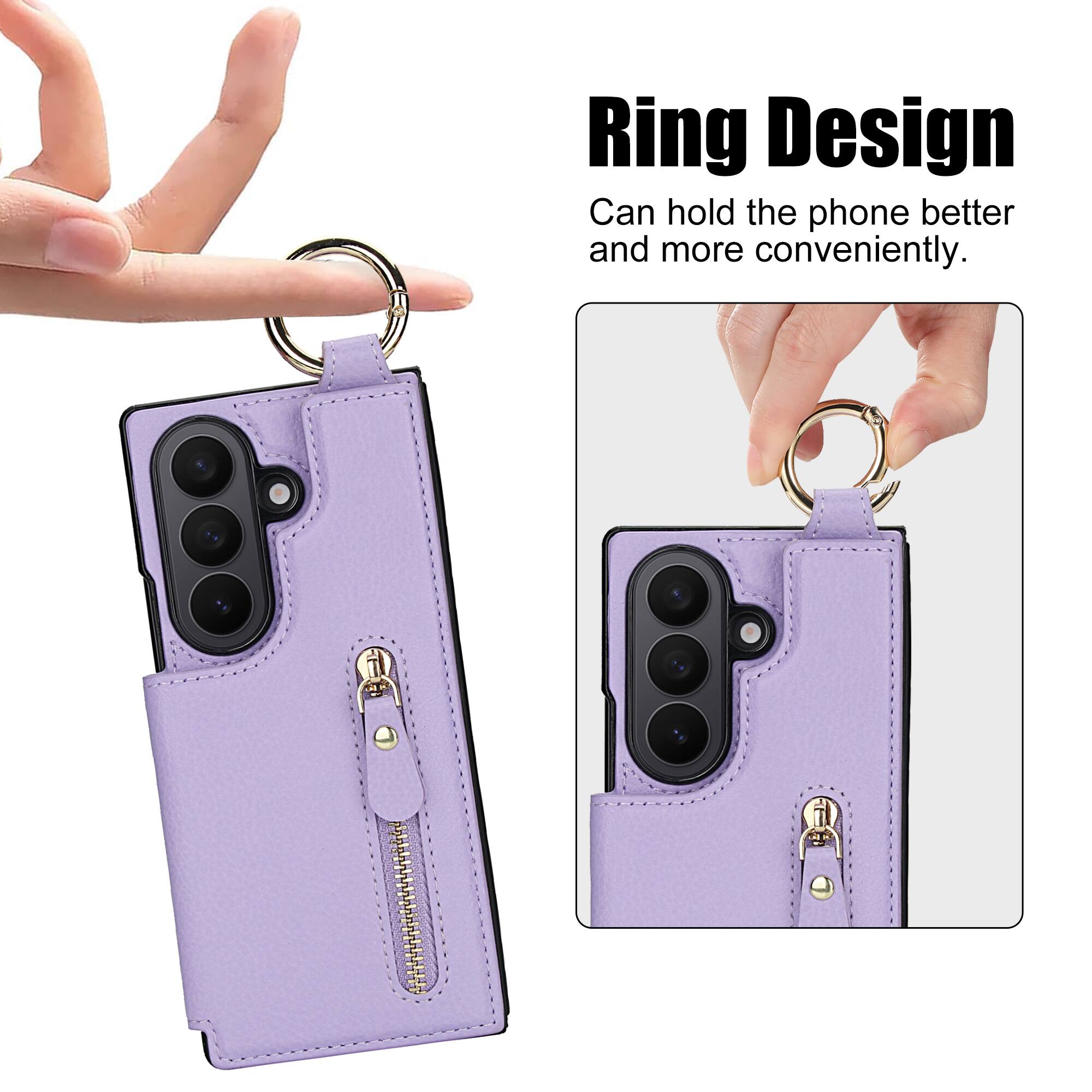 Ring Design  
Can hold the phone better and more conveniently.