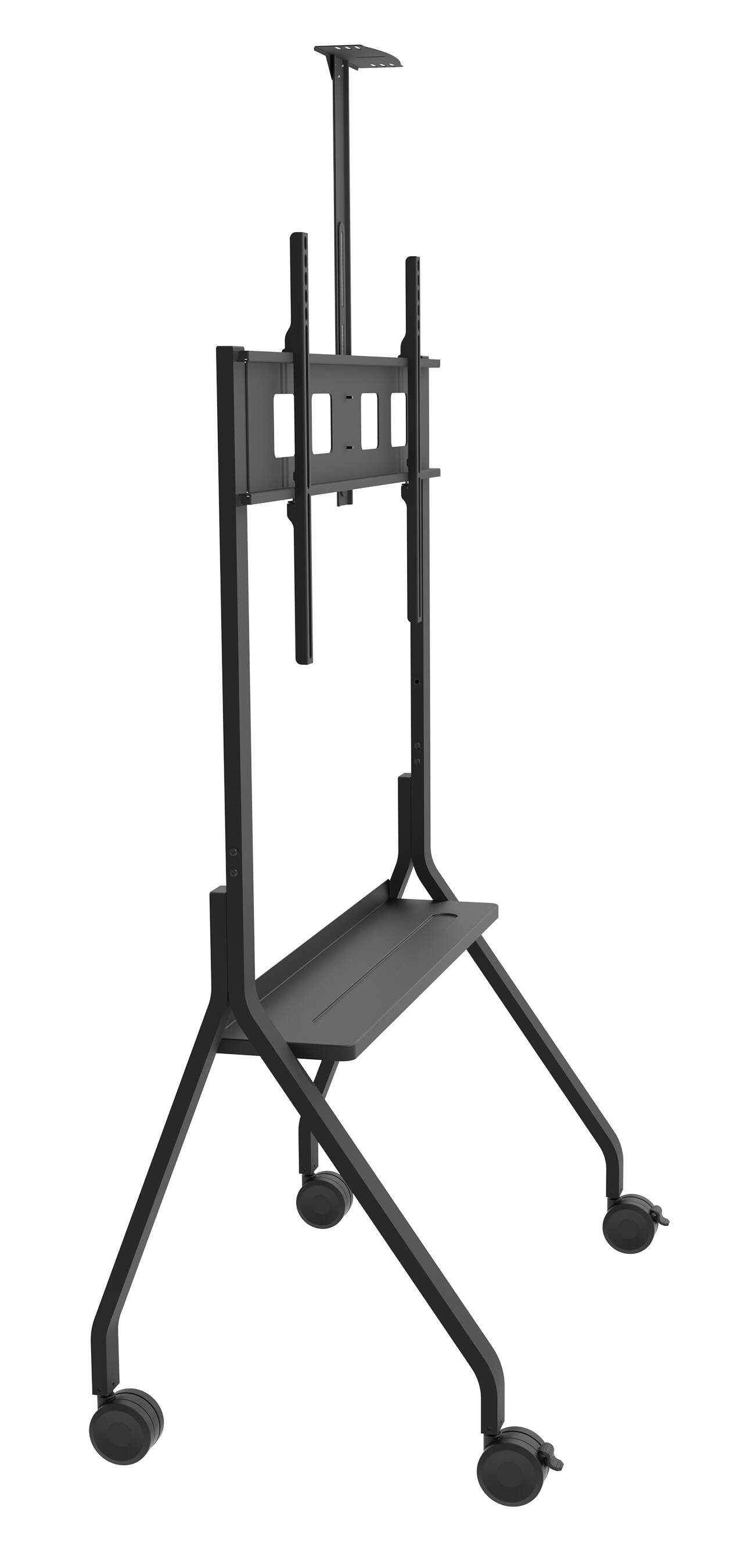 Angle. Peerless-AV - Flat Panel Cart For 55" to 75"+ Displays - Black.