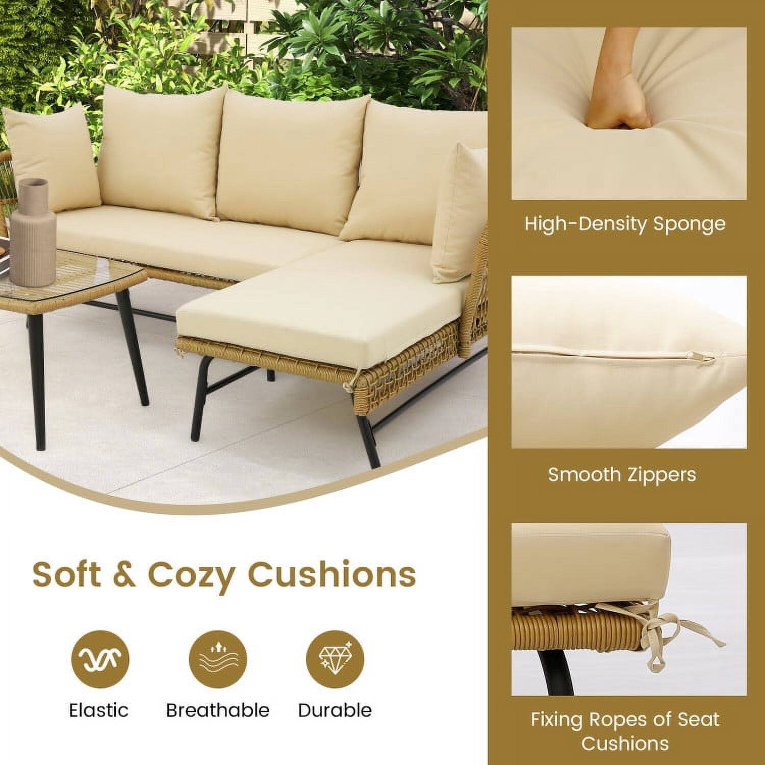 High-Density Sponge  
Smooth Zippers  
Soft & Cozy Cushions  
Elastic  
Breathable  
Durable  
Fixing Ropes of Seat Cushions