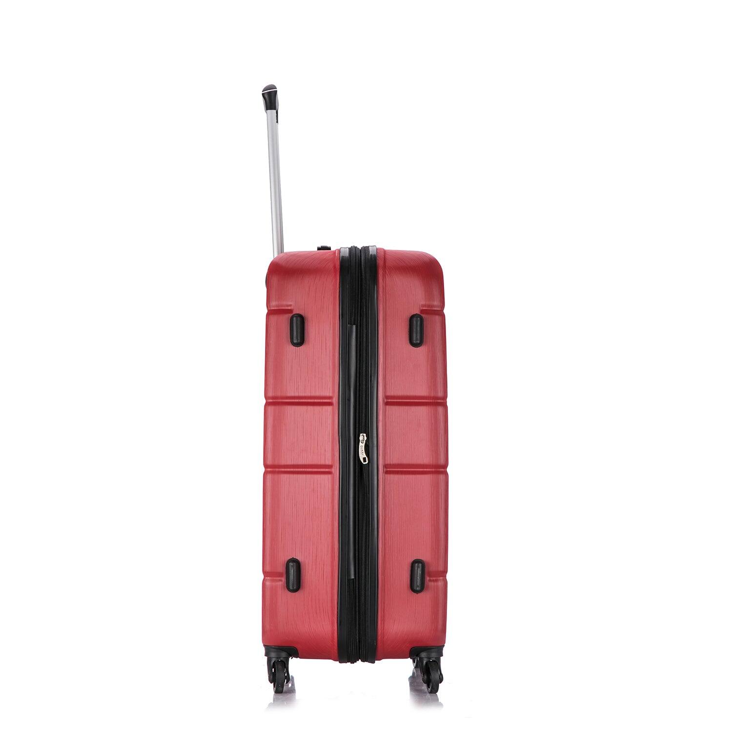 Alt View 3. DUKAP - Rodez Lightweight Hardside Spinner Luggage 28" - RED.
