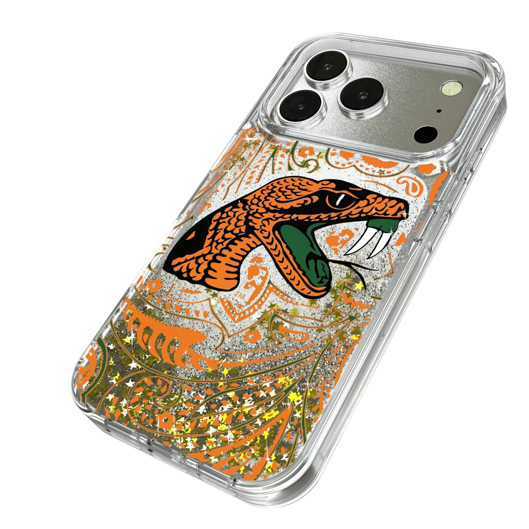 Alt View 1. Keyscaper - Florida A&M Rattlers Memories Print iPhone Glitter Case - 14 - Multicolor.