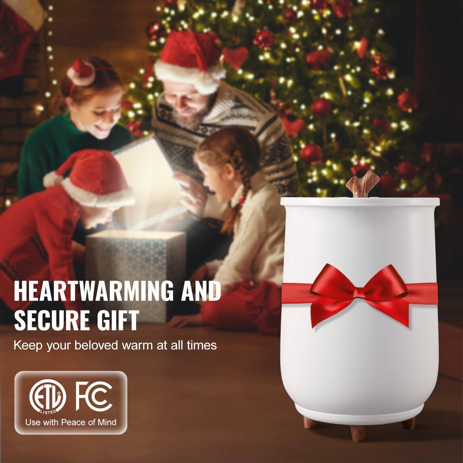HEARTWARMING AND SECURE GIFT  
Keep your beloved warm at all times  

ETL FC LISTED  
Use with Peace of Mind