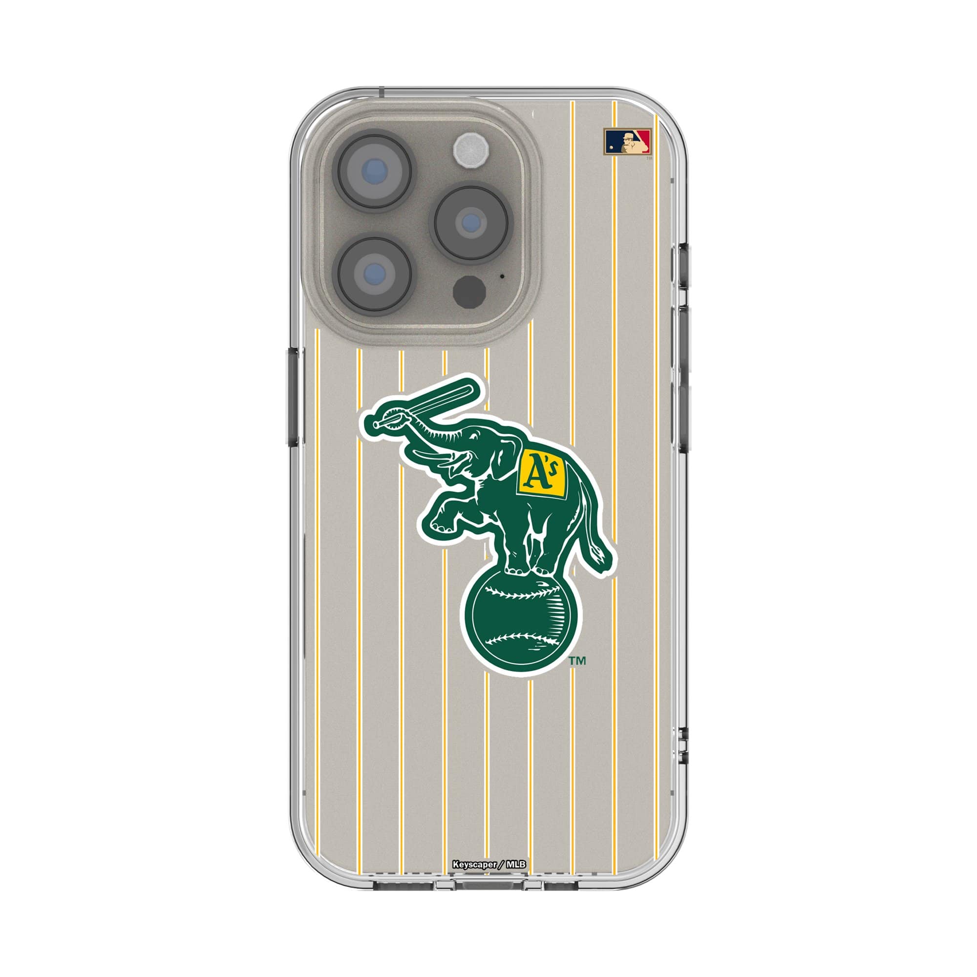 Keyscaper - MLB - Athletics Cooperstown iPhone Clear Case - 15 Pro - Multicolor