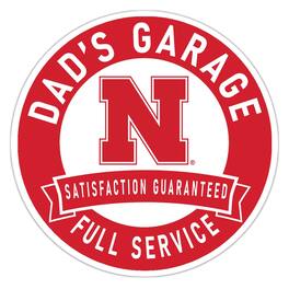 Fan Creations - Nebraska Huskers 16" Dad's Garage Wood Sign - Multicolor