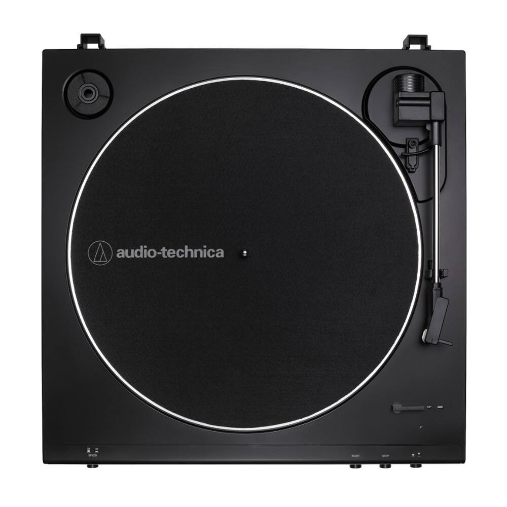 Left. Audio-Technica - Audio-Technica ATLP60X Turntable (Black) Bundle with Bluetooth Monitors - Pair.