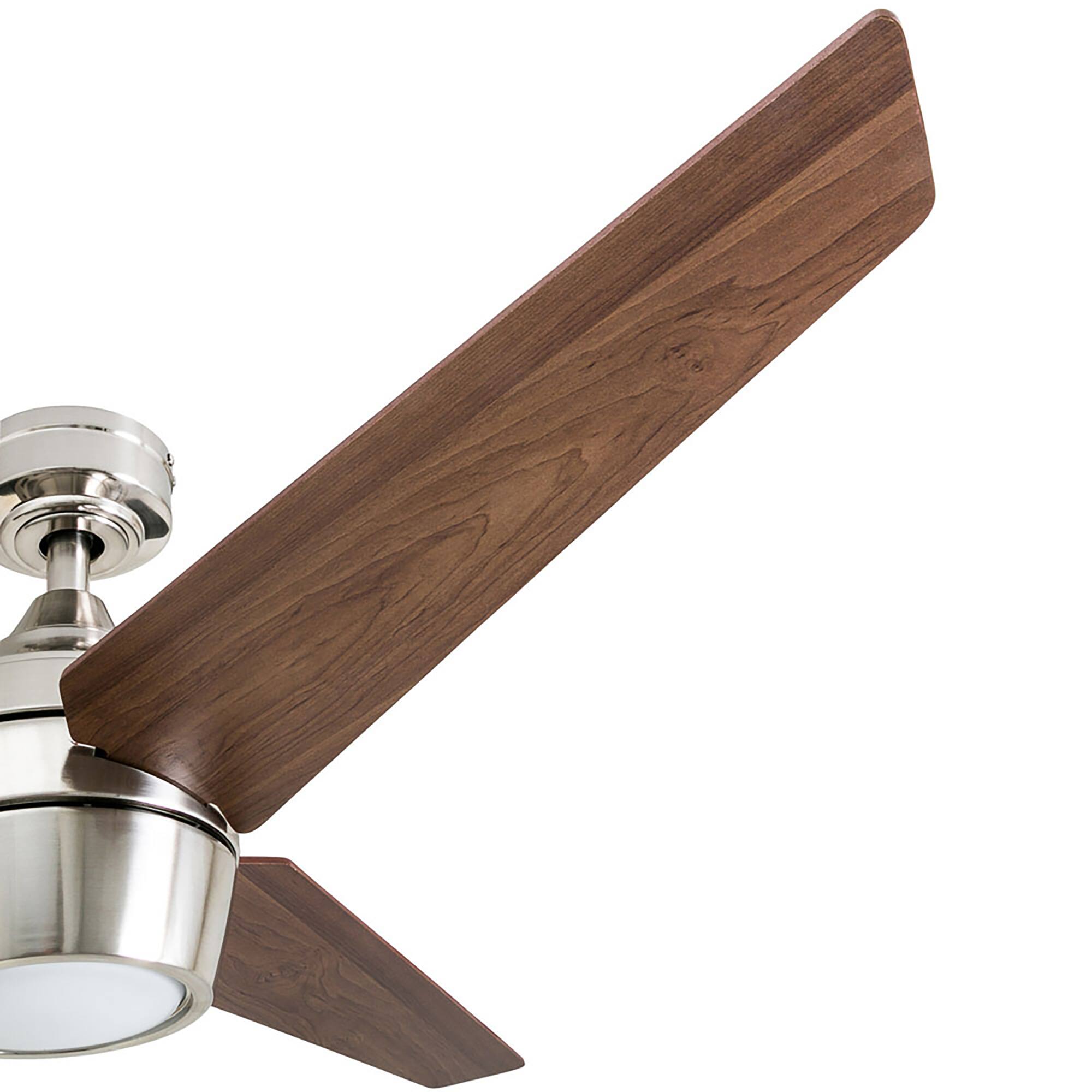 Alt View 8. Honeywell - Honeywell Eamon Ceiling Fan, Quiet Motor and Remote Control, 52", Brushed Nickel - Brushed Nickel.