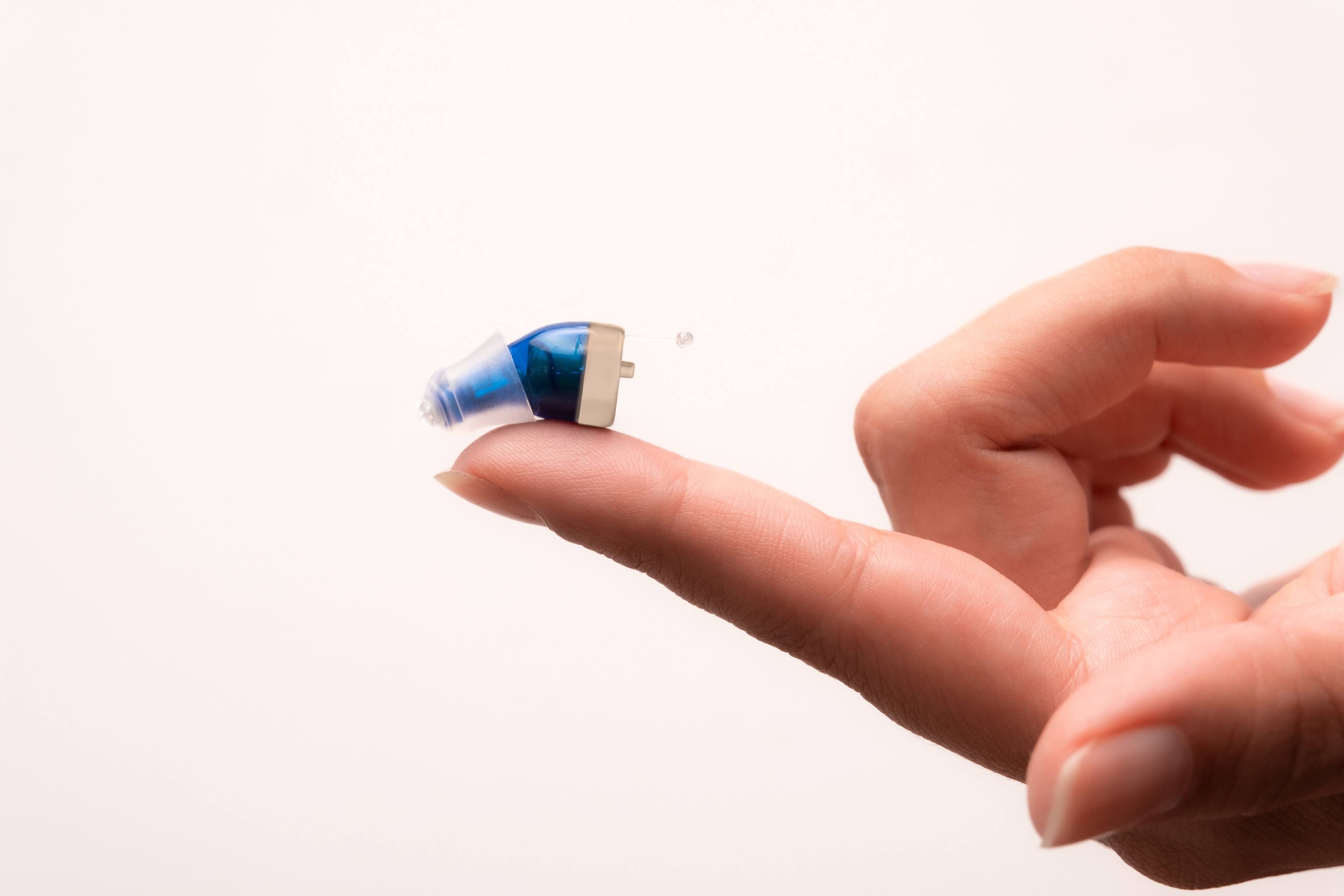 Left. Go Hearing - Go Prime OTC Hearing Aids - Beige.