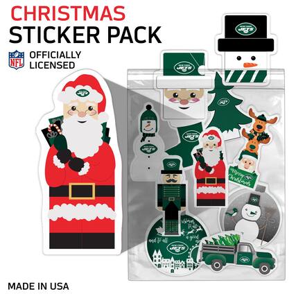 CHRISTMAS STICKER PACK
OFFICIALLY NFL LICENSED
MADE IN USA