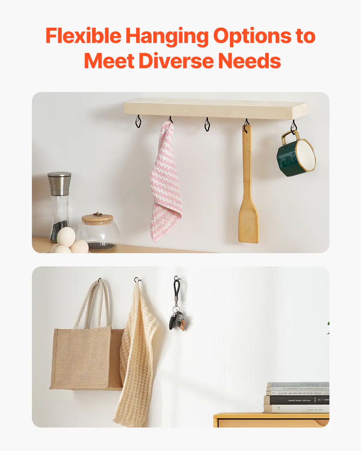 Flexible Hanging Options to Meet Diverse Needs