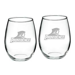 Jardine - Providence Friars 21oz. 2-Piece Stemless Wine Glass Set - Multicolor