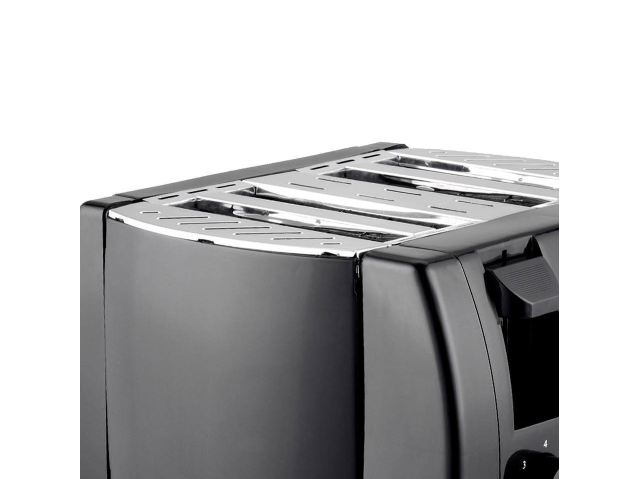 Alt View 6. Brentwood Appliances - Brentwood TS-285 Cool Touch 4-Slice Toaster (Black) - Black.