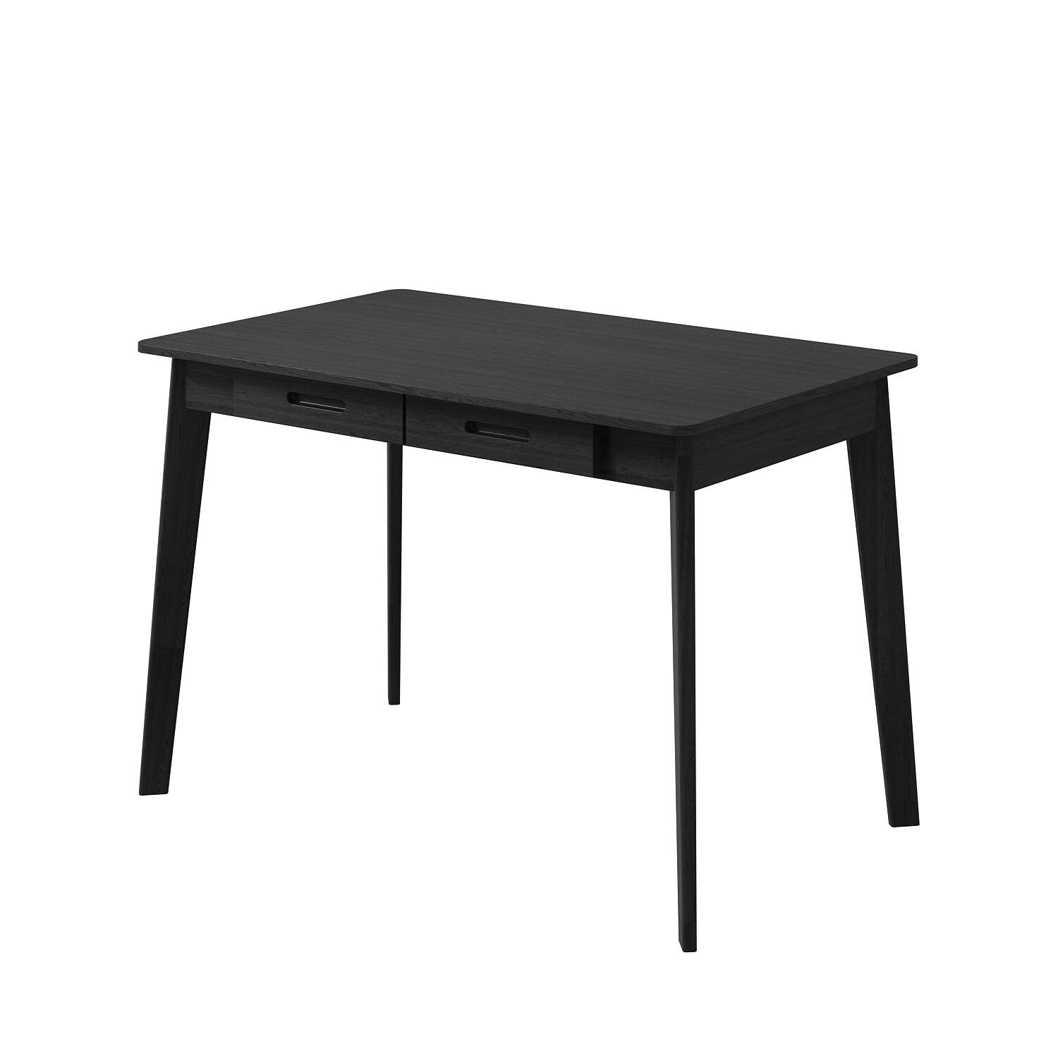 Angle. FUFU&GAGA - FUFU&GAGA 39.4" Dual - Drawer Office Desk - Versatile Workstation for Study & Gaming - Black.