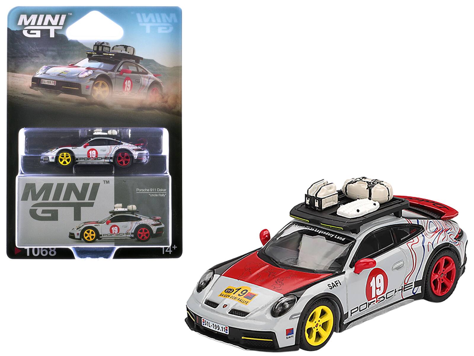 MINI GT
Porsche 911 Dakar
Uncle Haly GT
SAFI
19
PORSCHE
E51L-199.11
Legendary Land
RALLYE
1068