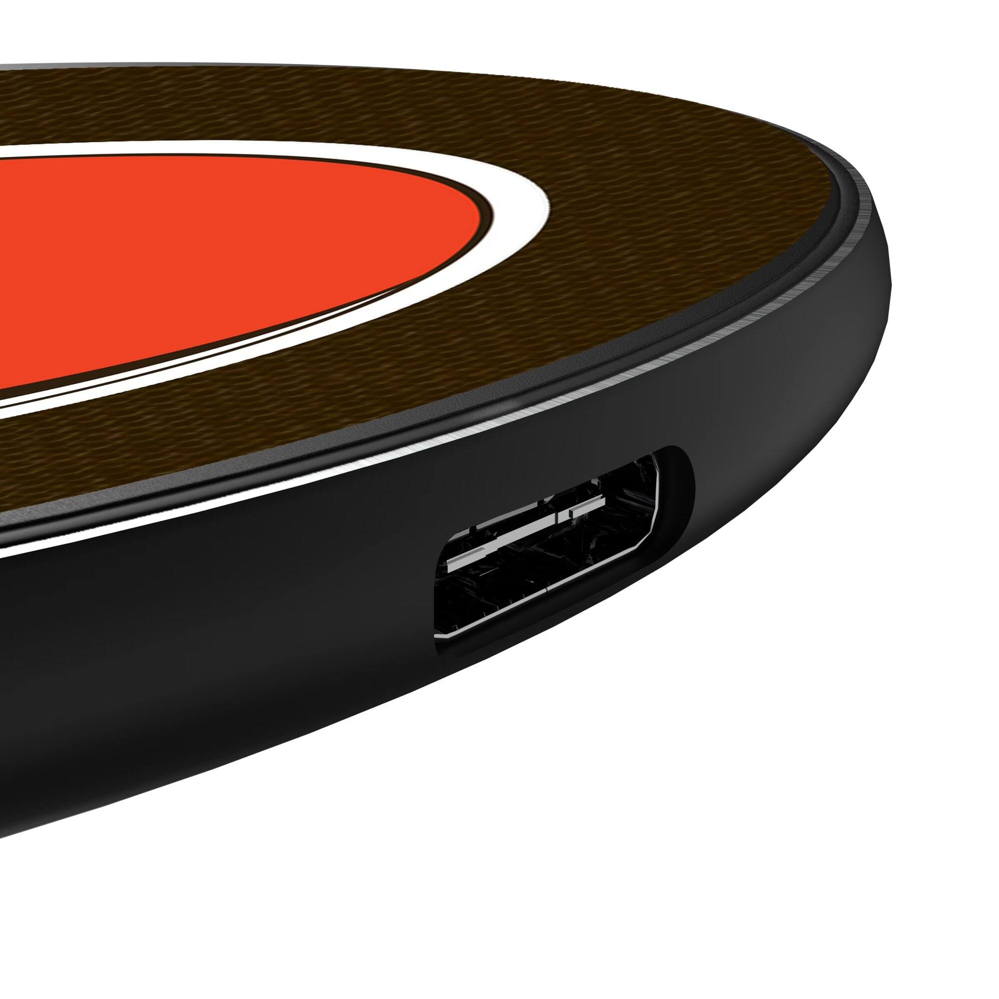 Alt View 2. Keyscaper - Cleveland Browns 15 Watt Wireless Induction Charger - Multicolor.