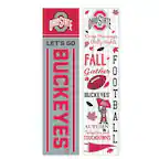 **Left Banner:**
- Ohio State
- LET'S GO
- BUCKEYES
**Right Banner:**
- Ohio State
- Crisp Mornings
- Chilly Nights
- FALL Gather
- FOOTBALL
- BUCKEYES
- AUTUMN Tailgating and TOUCHDOWNS