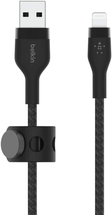 Belkin - 10-Foot Braided Lightning to USB Cable Grey - Gray