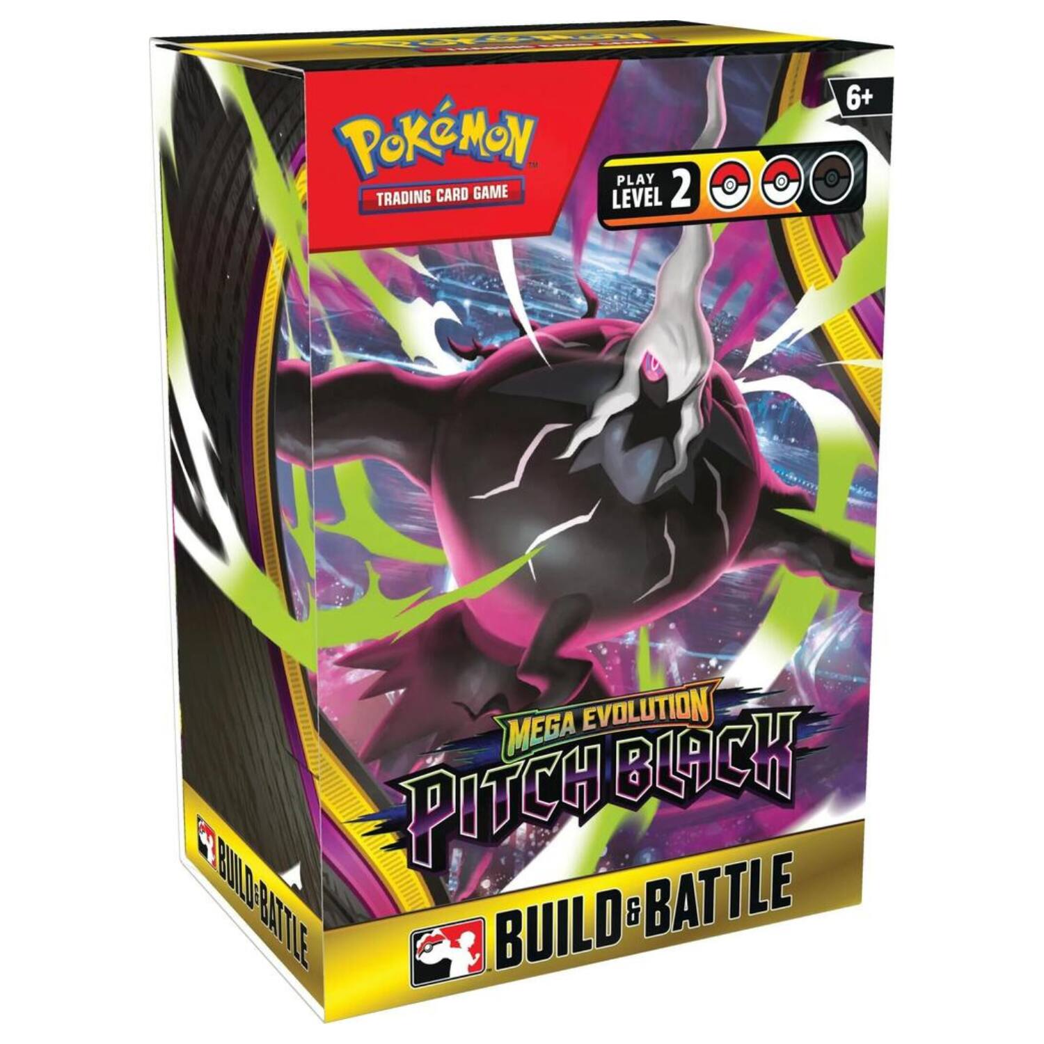 Pokémon Trading Card Game Level 2  
6+  
Mega Evolution Pitch Black  
Build & Battle