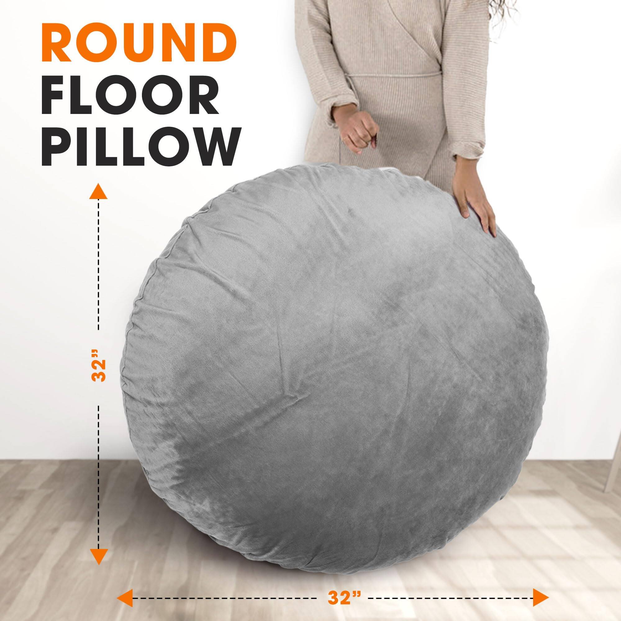 ROUND FLOOR PILLOW  
32"  
32"