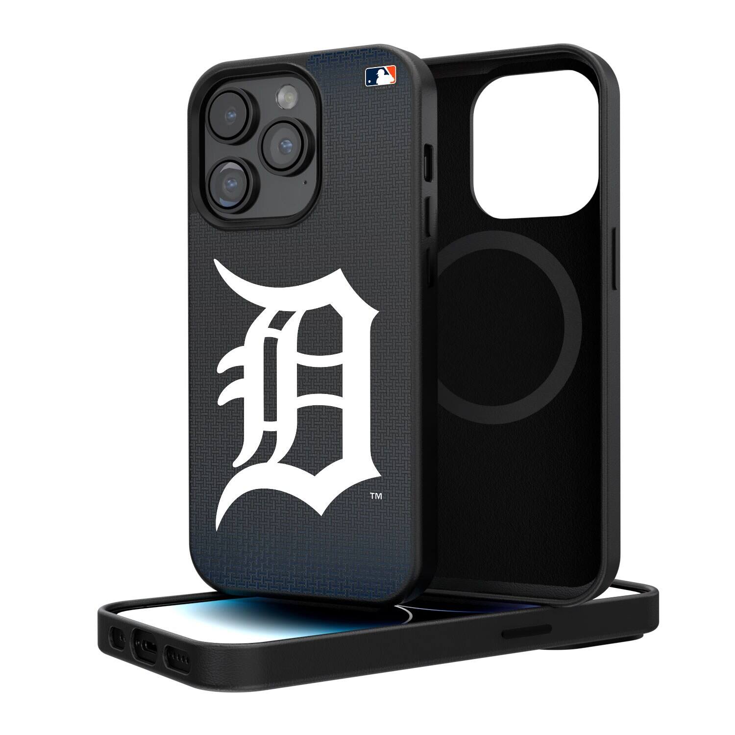 Keyscaper - MLB - Detroit Tigers Linen Logo iPhone Magnetic Bump Case - 15 Pro - Black price history on PriceWatchPro