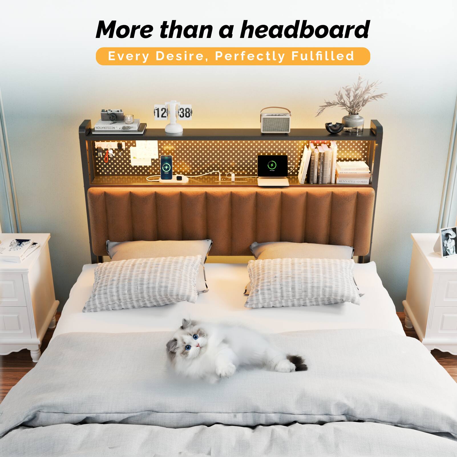 More than a headboard  
Every Desire, Perfectly Fulfilled