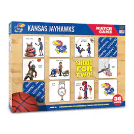 YouTheFan - Kansas Jayhawks Licensed Memory Match Game - Multicolor