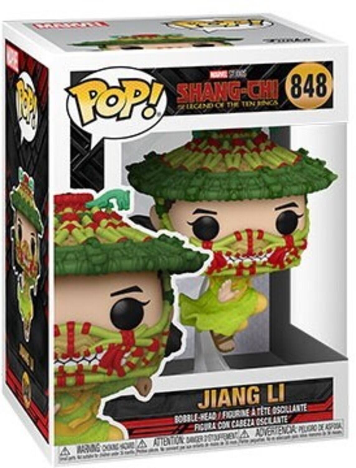 Mnkrl De SHANG-CHI 848 POP! LECAND O THeE TEN FNCA  200 JIANG LI FICURINE A TTE OSCILANTE BOBBLE-NEAD I CON CABEZA OSCILANTE FIGURA PELDRO DE AGFOA A ADVERTENCA A ATTENTIOA