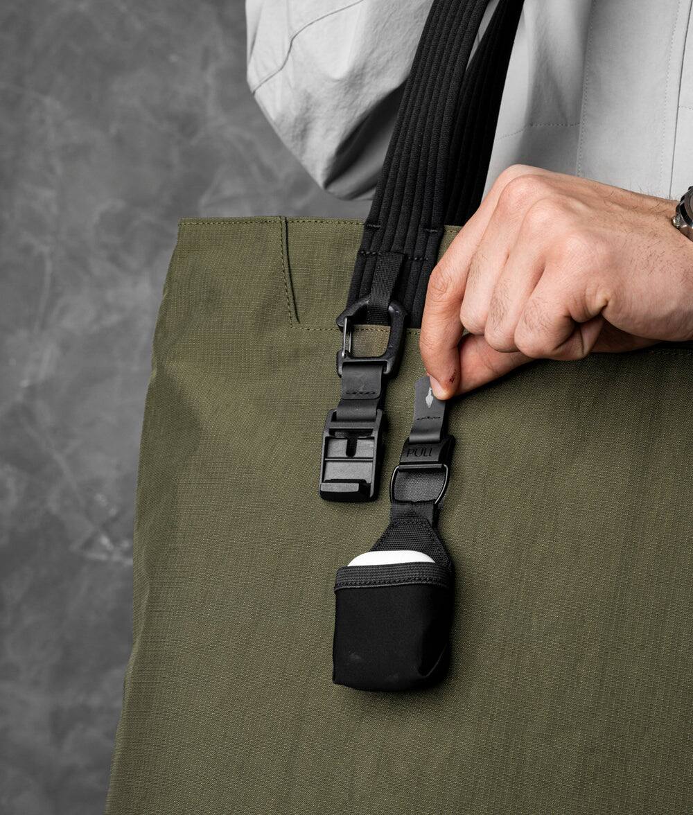 Alt View 1. ALPAKA - Flight Tote (L) Laptop Tote Bag for Work, Large Tote Bag Fits 16" MacBook Pro, Water Bottle Pocket, Luggage Pass-Through - Green Axoflux 400D.