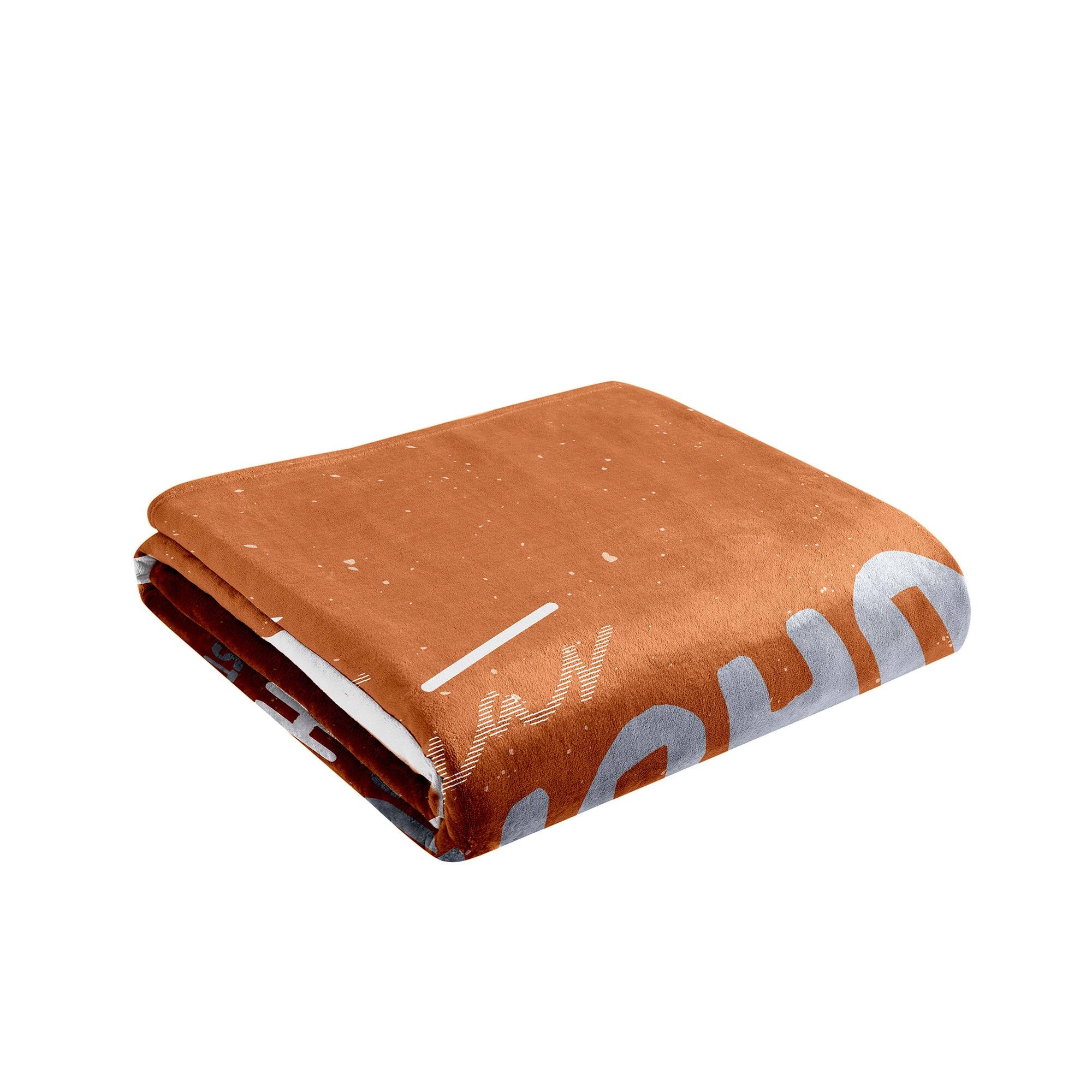 Alt View 1. Logo Brands - Texas Longhorns 60" x 70" Plush Throw Blanket - Brown.