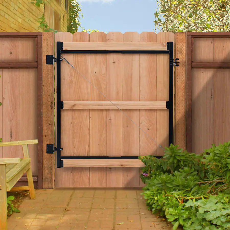 Rectangle Gate Frame Adjust A Gate Steel Frame Gate Building Kit, 60