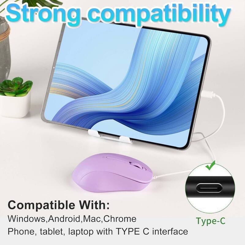 Strong compatibility

Compatible With:
Windows, Android, Mac, Chrome
Phone, tablet, laptop with TYPE C interface