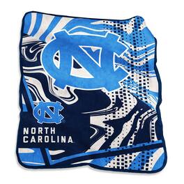 Logo Brands - North Carolina Tar Heels 50" x 60" Swirl Raschel Throw Blanket - Multicolor