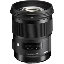 Sigma - 50mm F1.4 Art DG HSM Lens for Canon - Black