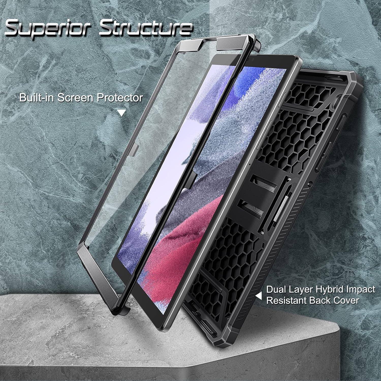 Superior Structure  
Built-in Screen Protector  
Dual Layer Hybrid Impact Resistant Back Cover